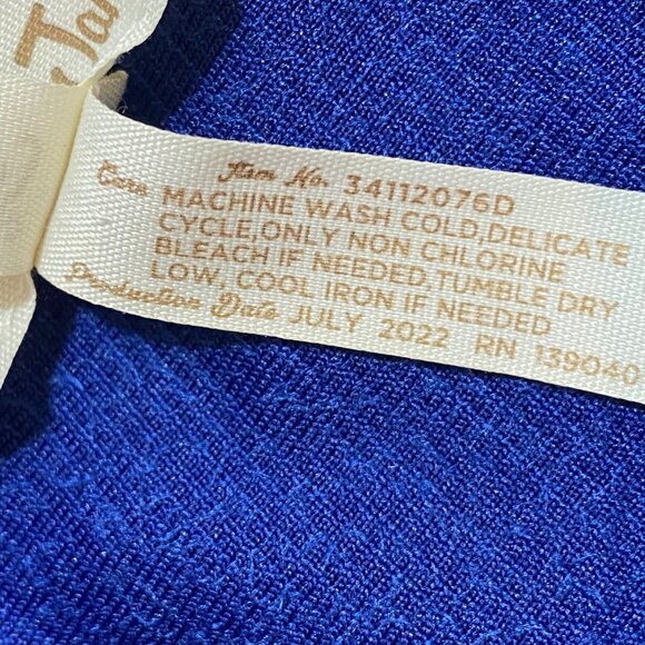 Matilda Jane Girls Heart to Heart Clara Dress | 10 | Blue Velour | Tulle Hem - Picture 5 of 6